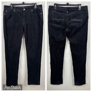 prAna Corduroy Pants Black Women’s Size 12 EUC Dress Classic Stretch 34”